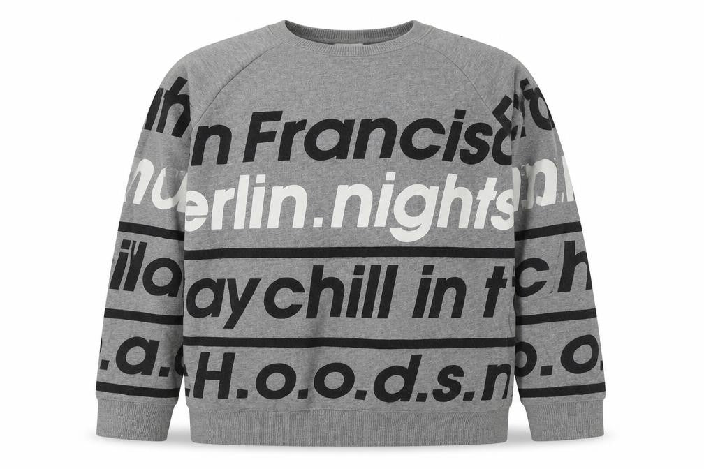 H&M Boys Grey  Cotton Pullover Sweatshirt Size 8-9 Years  Pullover