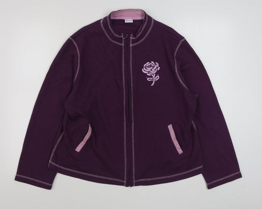 Damart Womens Purple   Jacket  Size 18  Zip
