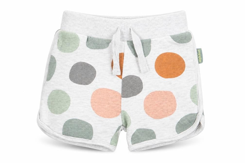 Primark Girls Grey Geometric Cotton Cropped Trousers Size 9-12 Months  Tie