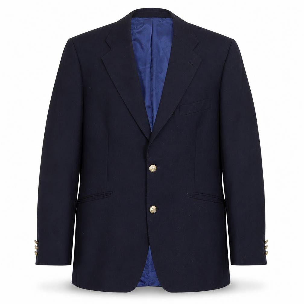 Marks & Spencer Mens Blue  Wool Jacket Suit Jacket Size 42