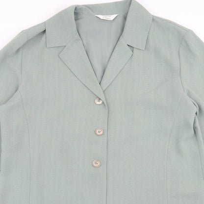 St.Bernard Womens Green   Jacket Blazer Size 14  Button