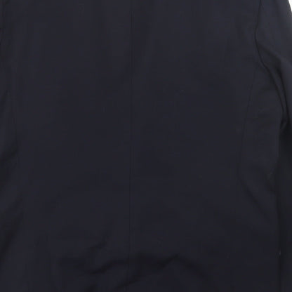 james fowler Mens Blue  Wool Jacket Suit Jacket Size 42