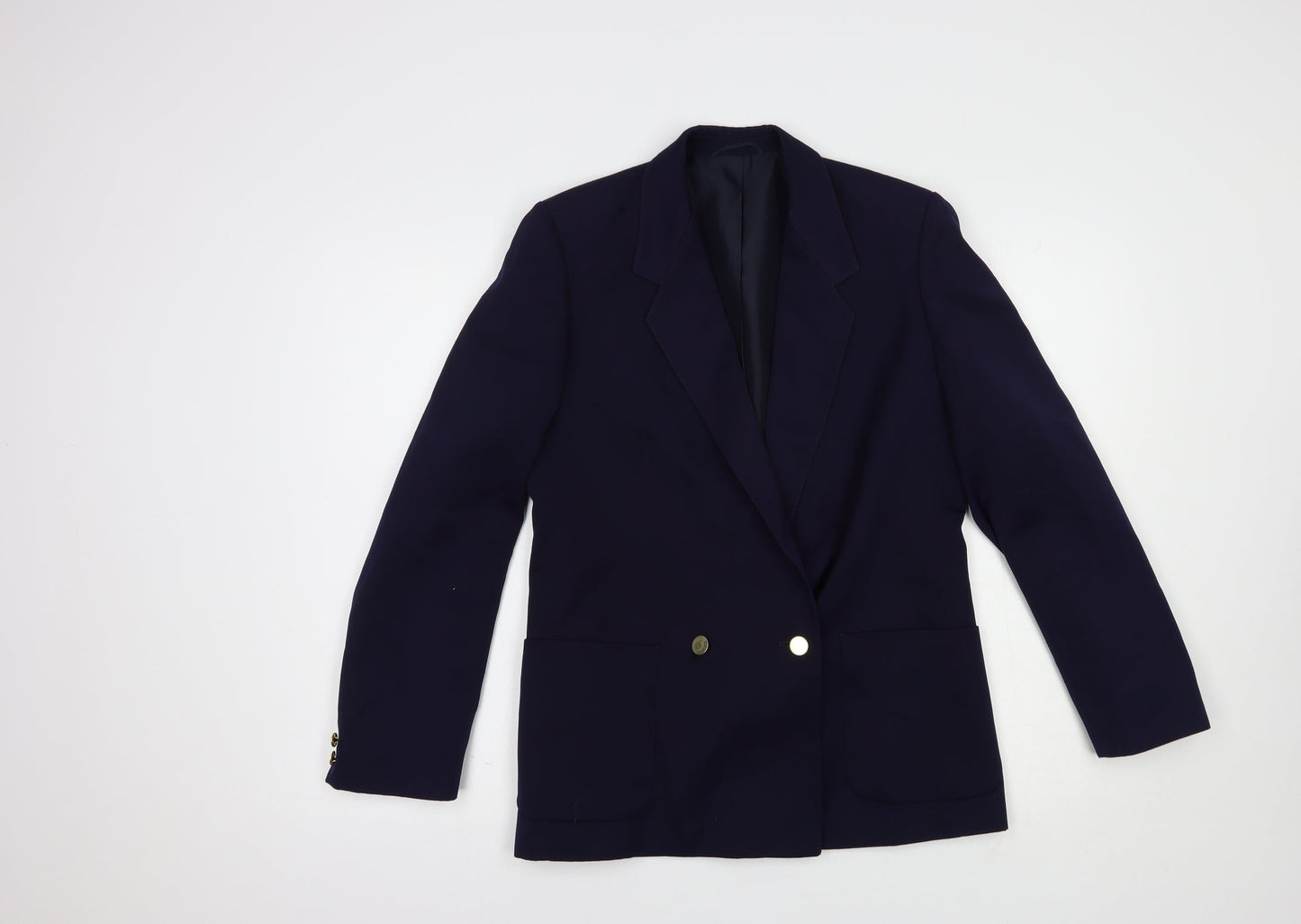 St Michael Womens Blue   Jacket Blazer Size 10  Button