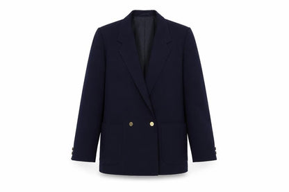 St Michael Womens Blue Jacket Blazer Size 10 Button