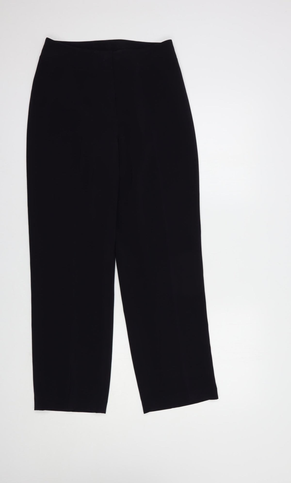 Per Una Womens Blue  Polyester Dress Pants Trousers Size 10 L28 in Regular Hook & Loop