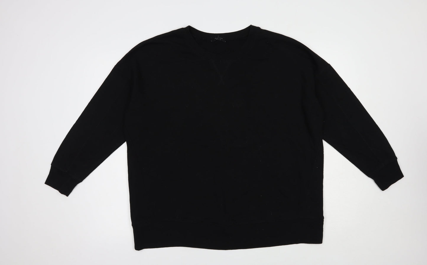New Look Womens Black  Polyester Pullover Sweatshirt Size 20  Pullover