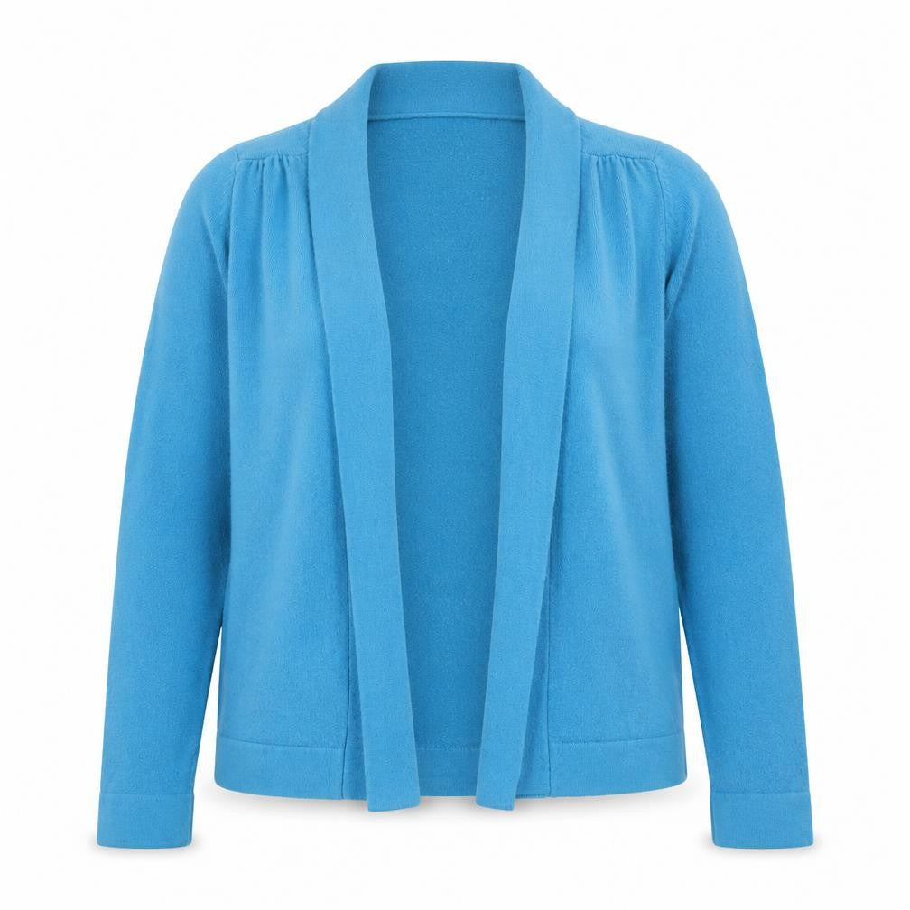 Papaya Womens Blue V-Neck  Acrylic Cardigan Jumper Size 8