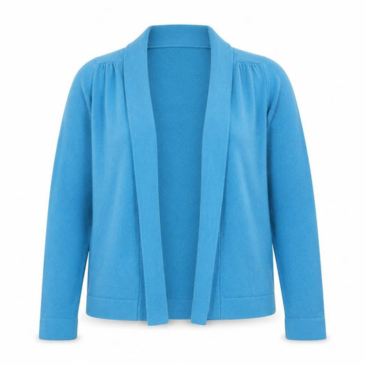 Papaya Womens Blue V-Neck  Acrylic Cardigan Jumper Size 8