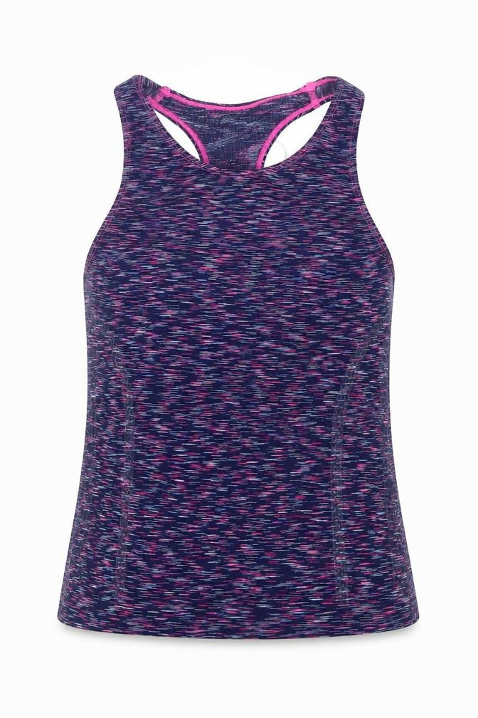 Peacocks Girls Blue  Polyester Basic Tank Size M Round Neck Pullover