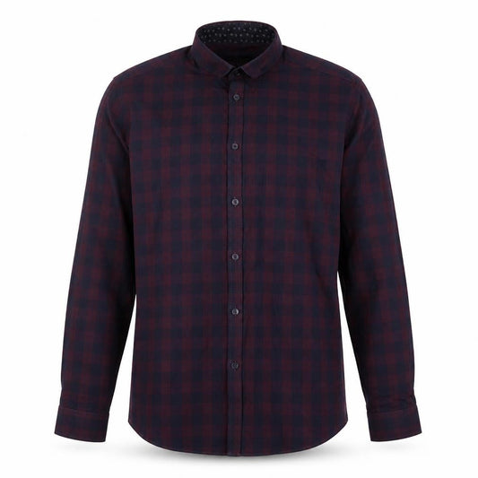 Taylor & Wright Mens Multicoloured Plaid Cotton  Button-Up Size 15.5 Collared