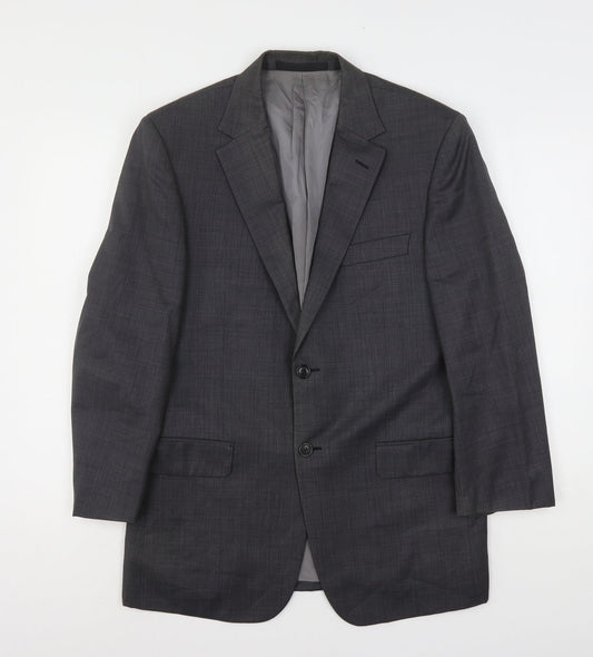 Marks and Spencer Mens Grey  Wool Jacket Suit Jacket