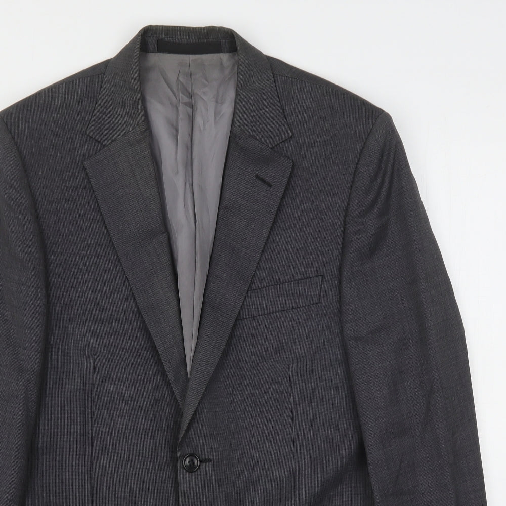 Marks and Spencer Mens Grey  Wool Jacket Suit Jacket