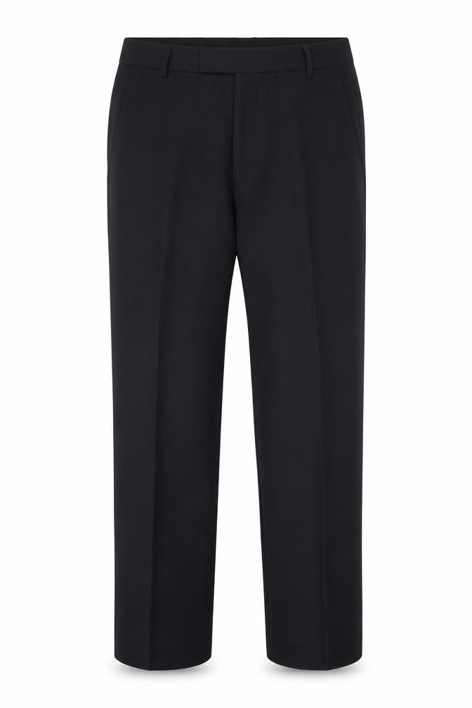 NEXT Mens Blue Striped Polyester Trousers  Size 34 L28 in Regular