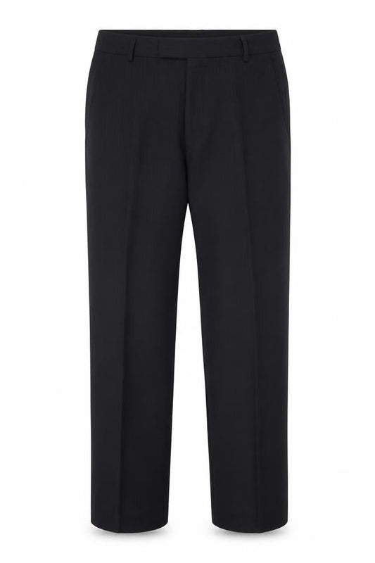 Next Mens Blue Striped Polyester Trousers  Size 34 L28 in Regular