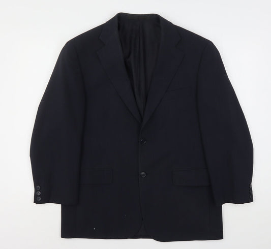 Marks and Spencer Mens Blue  Polyester Jacket Suit Jacket