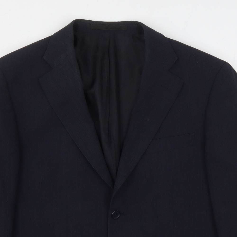 Marks and Spencer Mens Blue  Polyester Jacket Suit Jacket