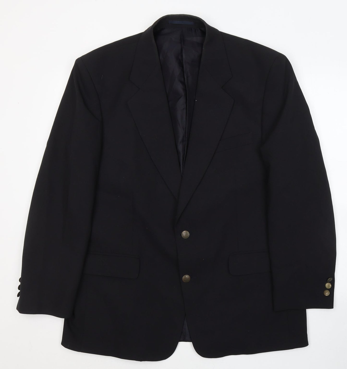 Greenwoods Classic Mens Black  Polyacrylate Fibre Jacket Suit Jacket Size L