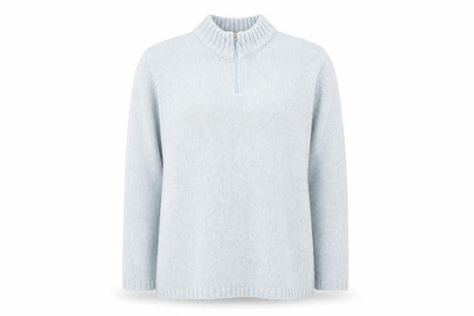 Damart Womens Blue Round Neck  Acrylic Pullover Jumper Size 14