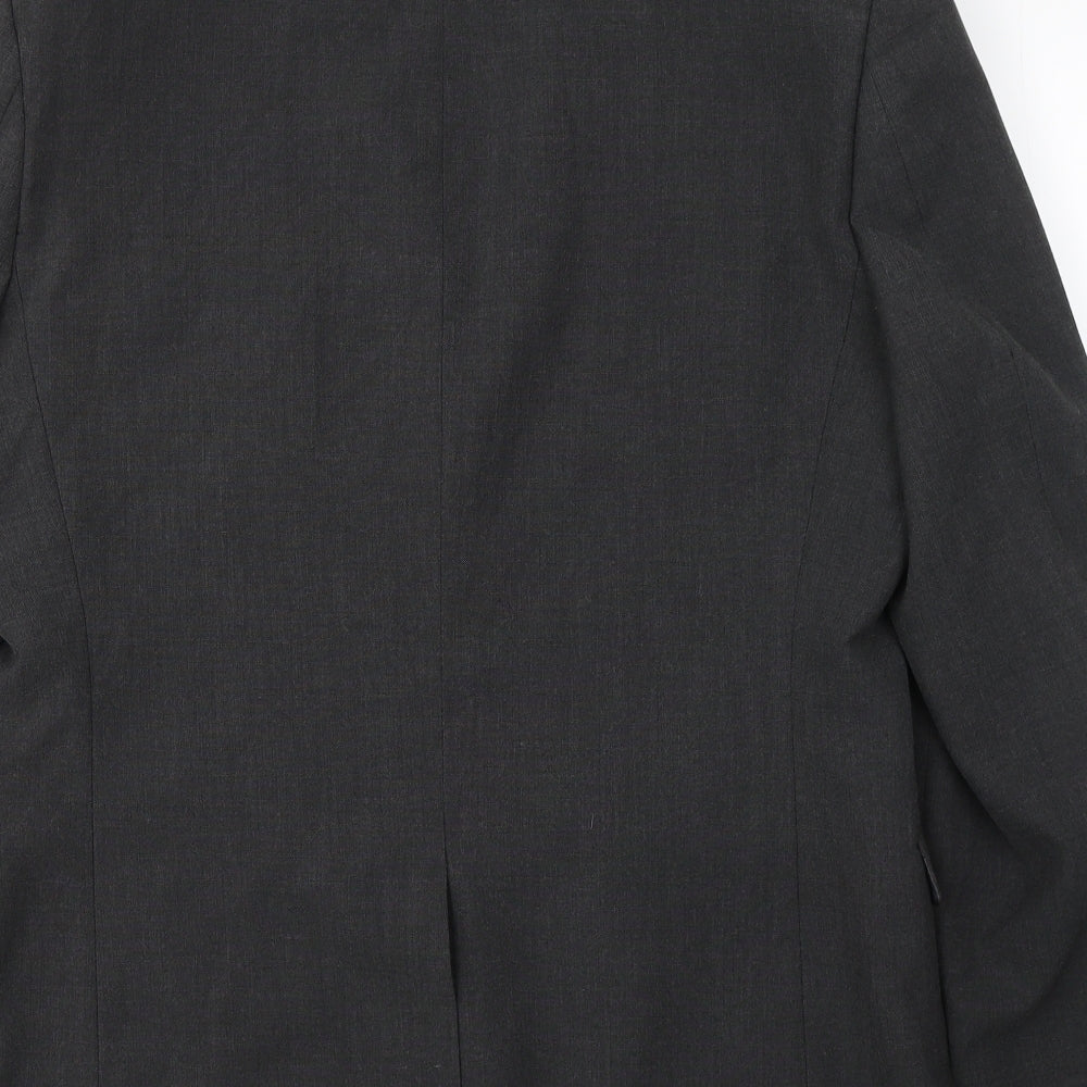 George Mens Grey  Polyester Jacket Suit Jacket Size 40