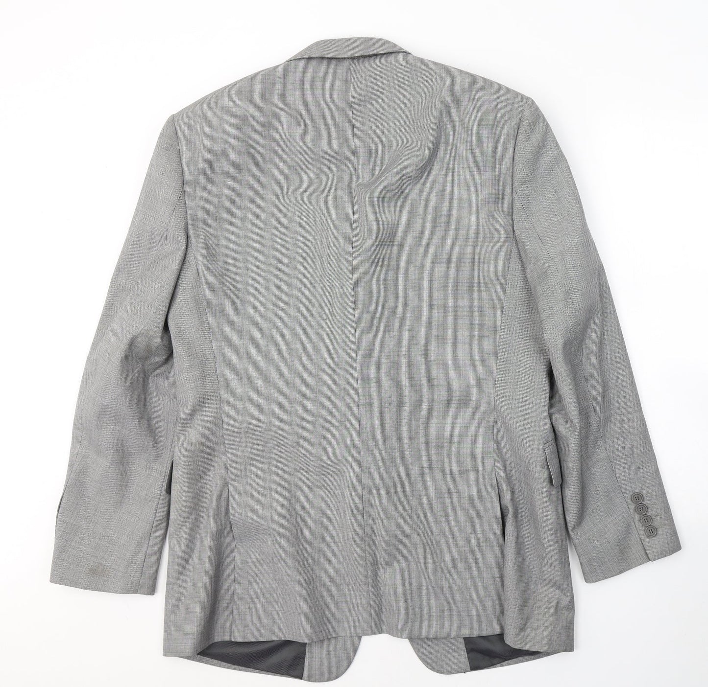 JACK REID Mens Grey  Polyester Jacket Suit Jacket Size 42