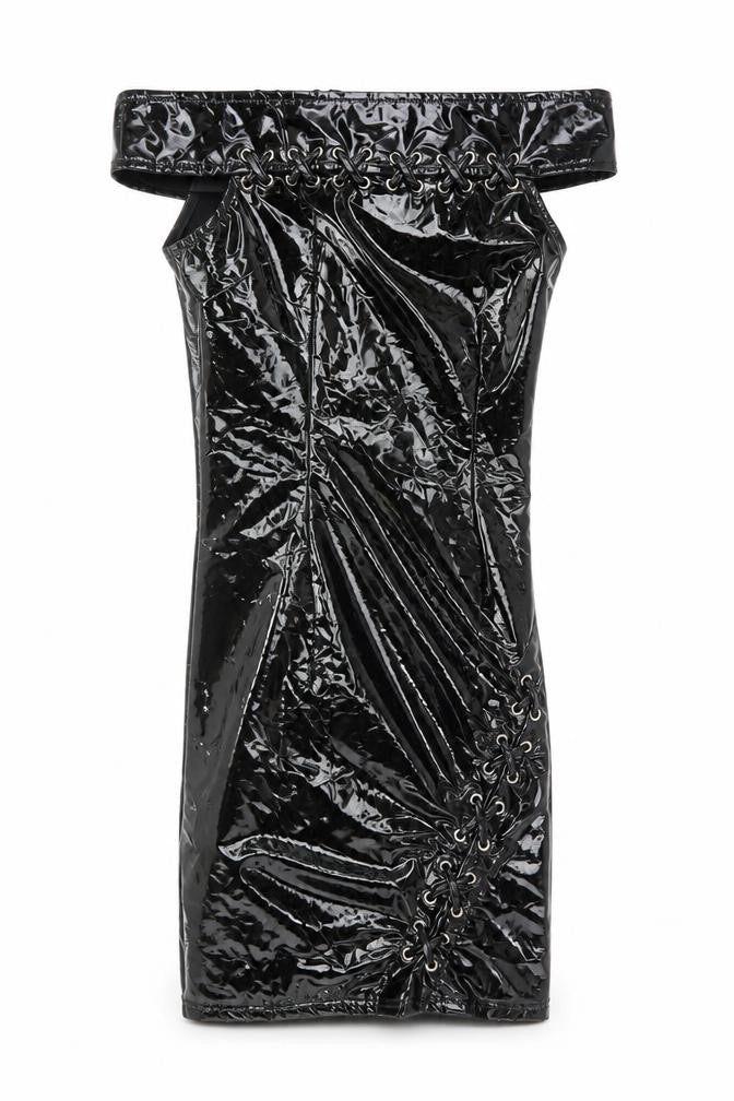 Parision Womens Black  Polyester Bodycon  Size 8  Off the Shoulder