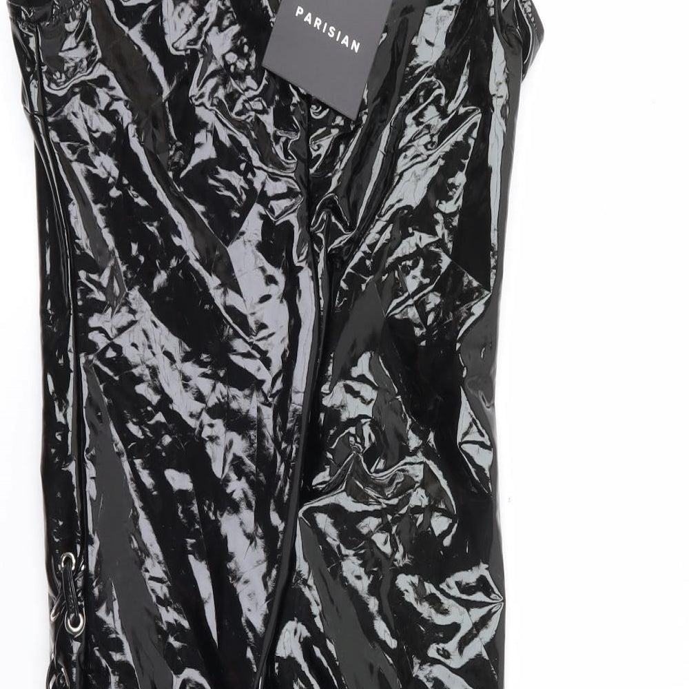Parision Womens Black  Polyester Bodycon  Size 8  Off the Shoulder