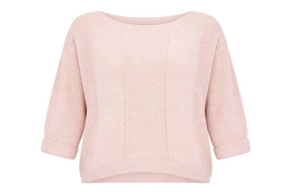 Marks & Spencer Womens Pink Round Neck  Cotton Pullover Jumper Size XL