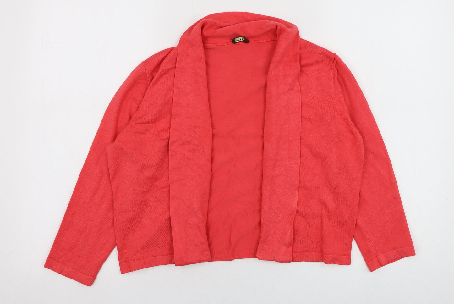 Precis Womens Pink Square Neck  Viscose Cardigan Jumper Size M