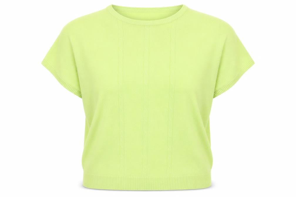 Pure & Natural Womens Green Scoop Neck  Acrylic Pullover Jumper Size M