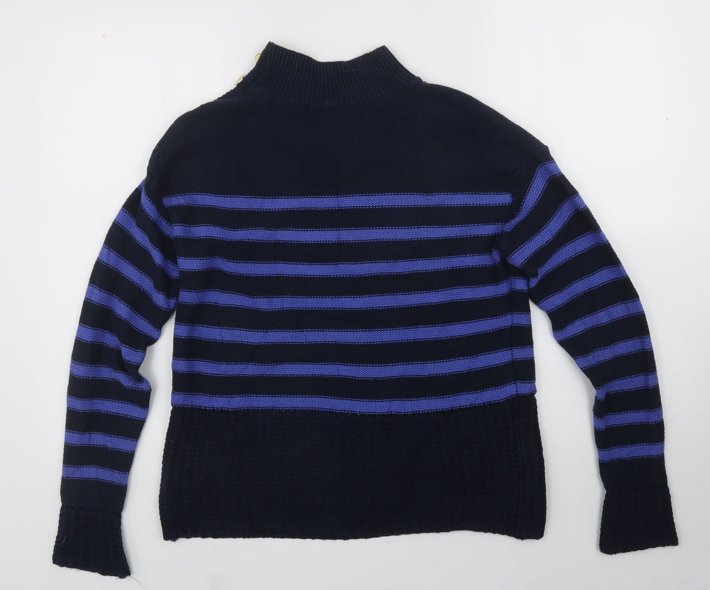 NEXT Womens Black Crew Neck  Cotton Pullover Jumper Size 8
