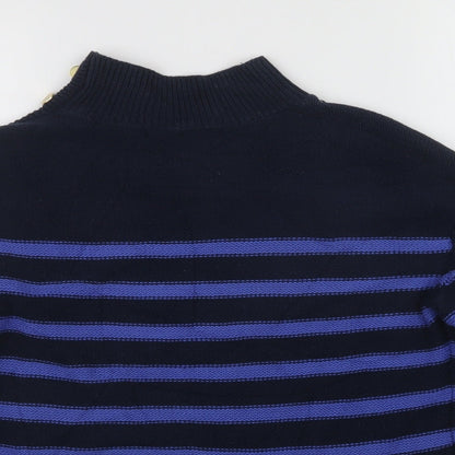 Preloved NEXT Womens Black Crew Neck  Cotton Pullover Jumper Size 8 - Detail