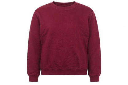 bb collections Womens Purple  Cotton Pullover Sweatshirt Size M