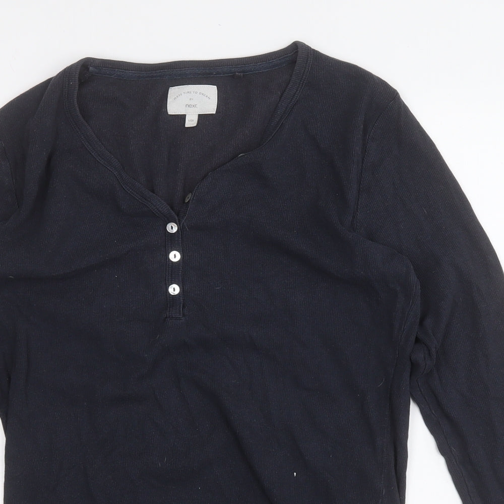 NEXT Womens Grey Round Neck  Cotton Pullover Jumper Size L