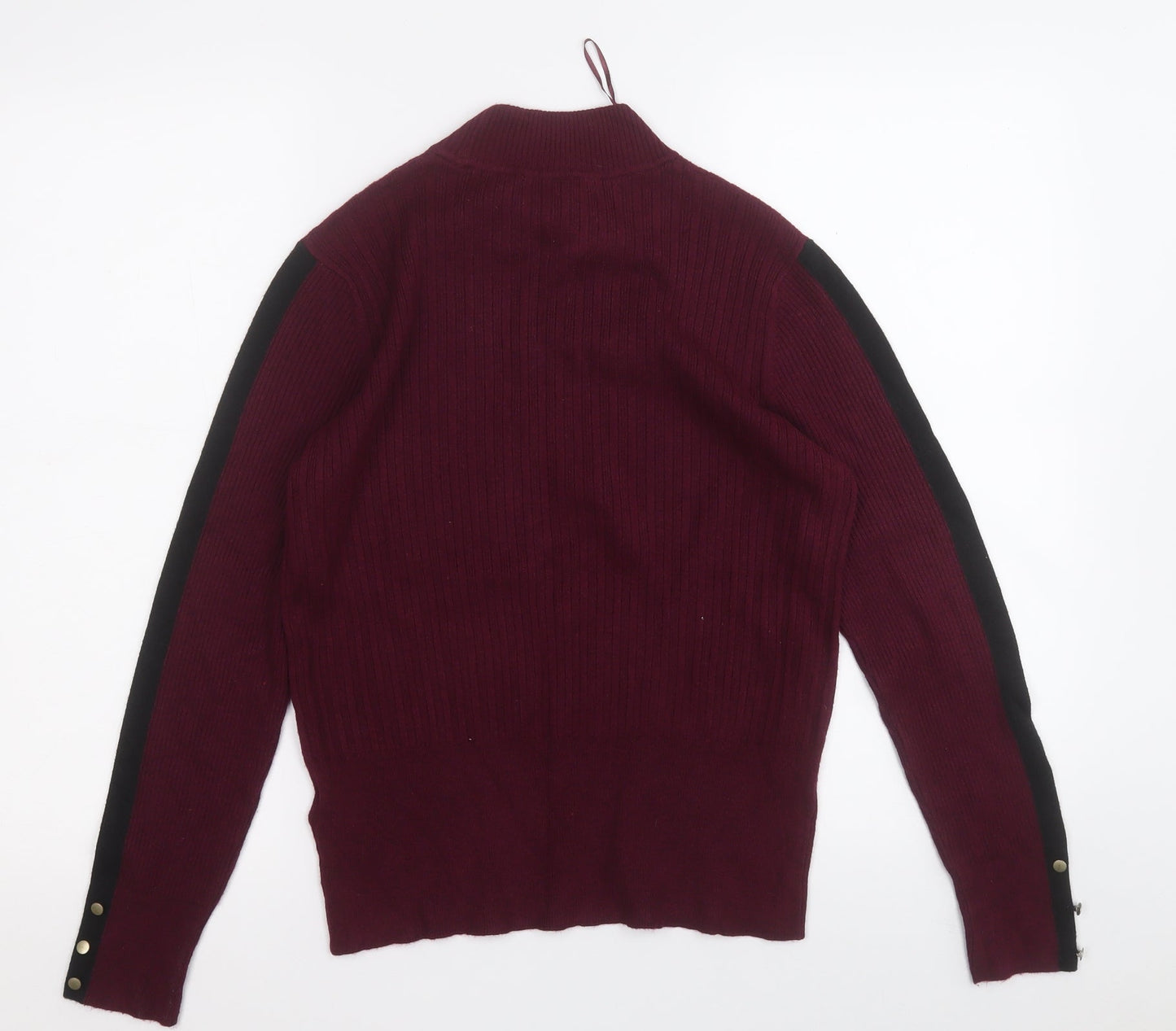 Marks and Spencer Womens Purple Round Neck  Viscose Pullover Jumper Size 14