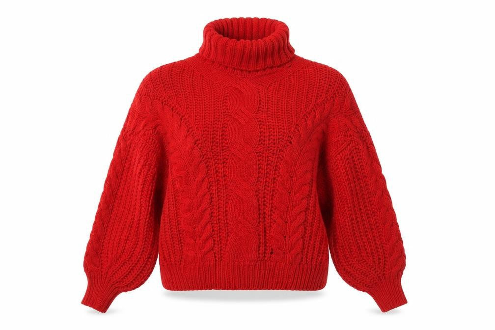 cashel Womens Red Round Neck  Acrylic Pullover Jumper Size XL