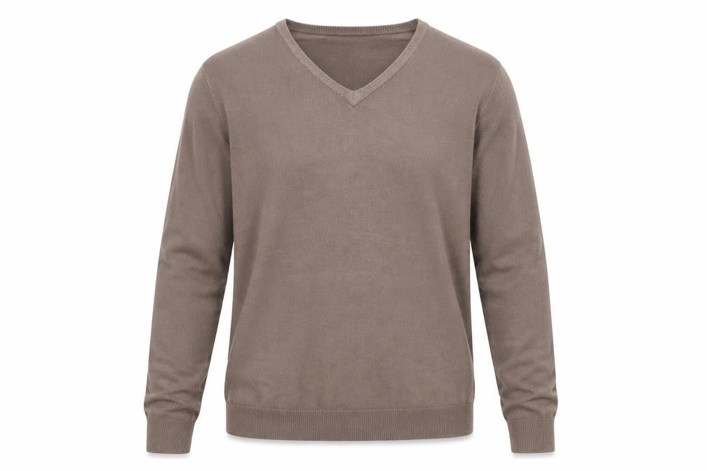 hutson harbour Mens Brown Round Neck  Acrylic Pullover Jumper Size XL