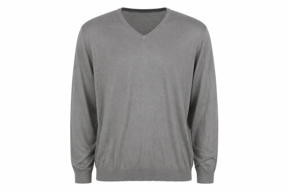 westrock Mens Grey Round Neck  Acrylic Pullover Jumper Size L