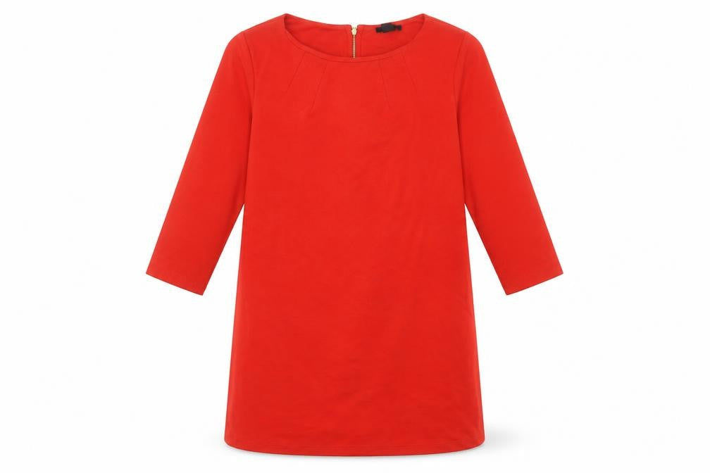H&M Womens Red  Polyester Jumper Dress  Size M  Round Neck