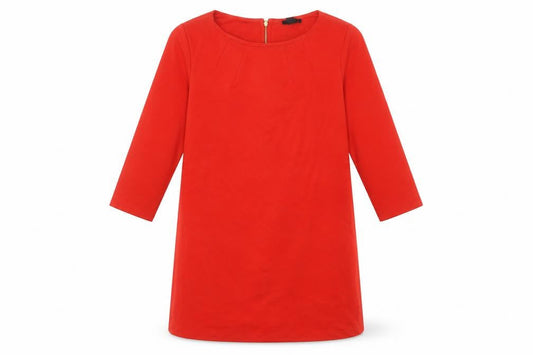 H&M Womens Red  Polyester Jumper Dress  Size M  Round Neck