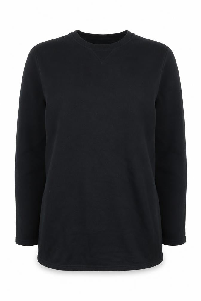 capsual Womens Black  Cotton Pullover Hoodie Size 12