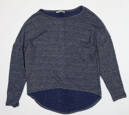 Atmosphere Womens Blue Round Neck  Viscose Pullover Jumper Size 10
