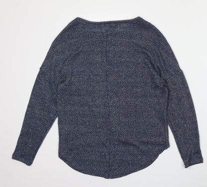 Atmosphere Womens Blue Round Neck  Viscose Pullover Jumper Size 10