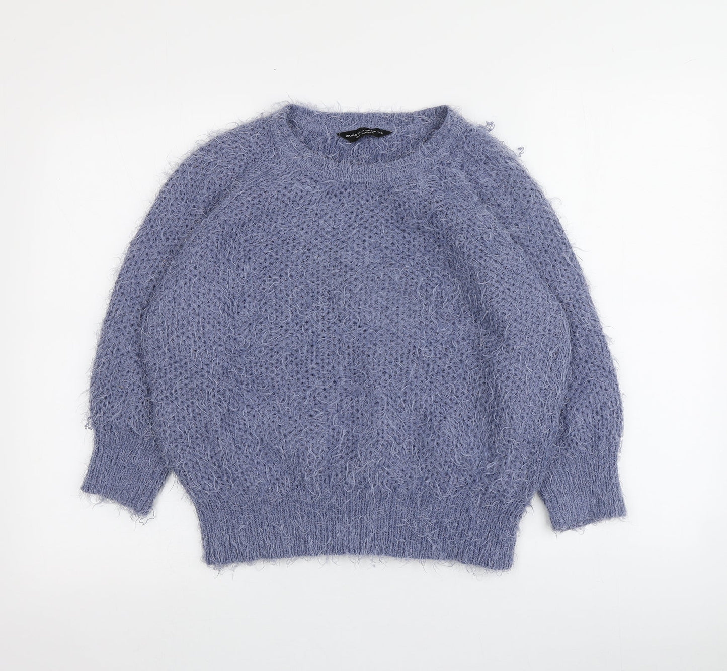 Dorothy Perkins Womens Purple Round Neck  Acrylic Pullover Jumper Size 12