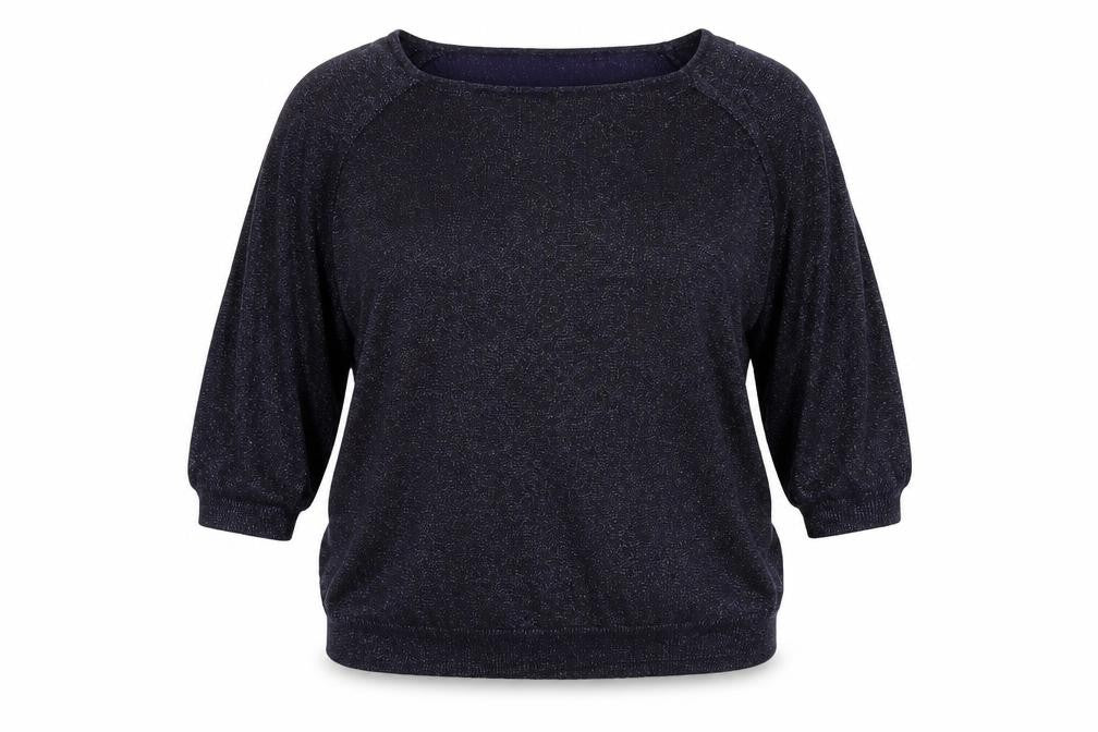 Marks & Spencer Womens Purple  Viscose Basic Blouse Size 18 Round Neck
