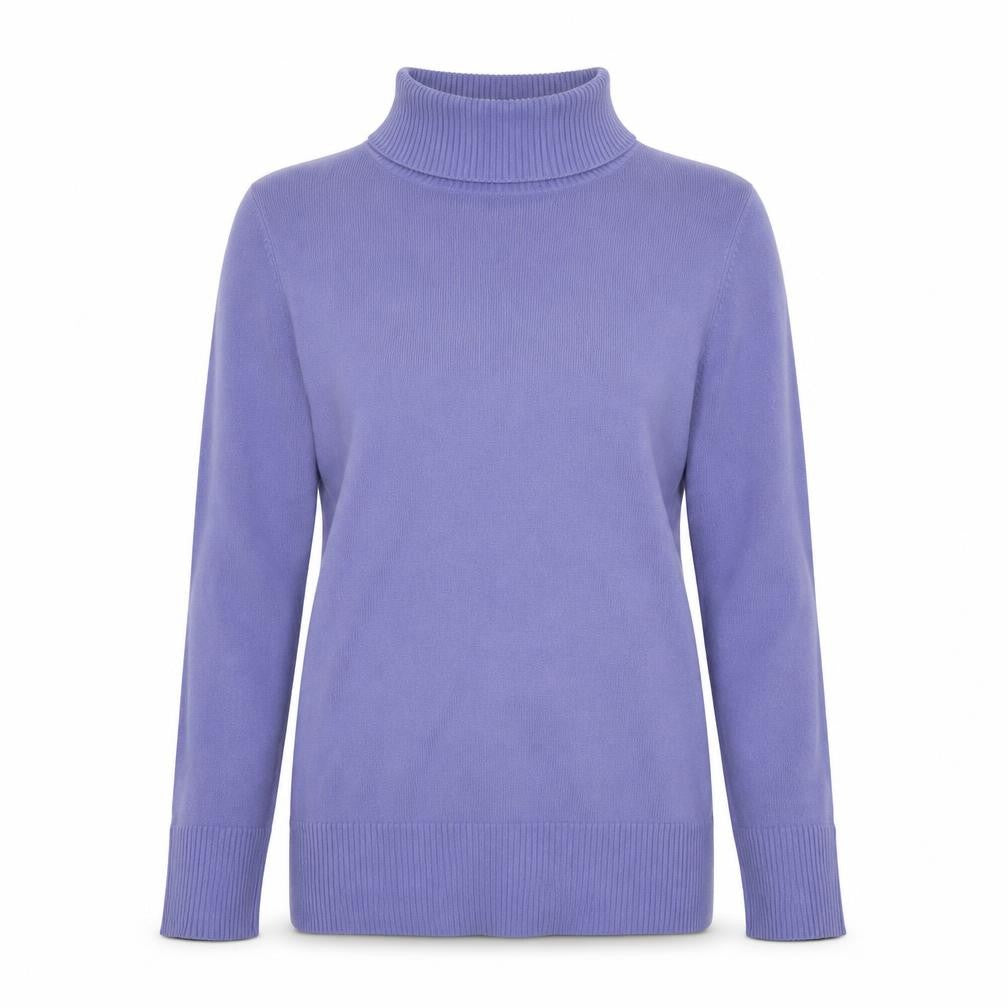 BHS Womens Purple Roll Neck  Acrylic Pullover Jumper Size 12