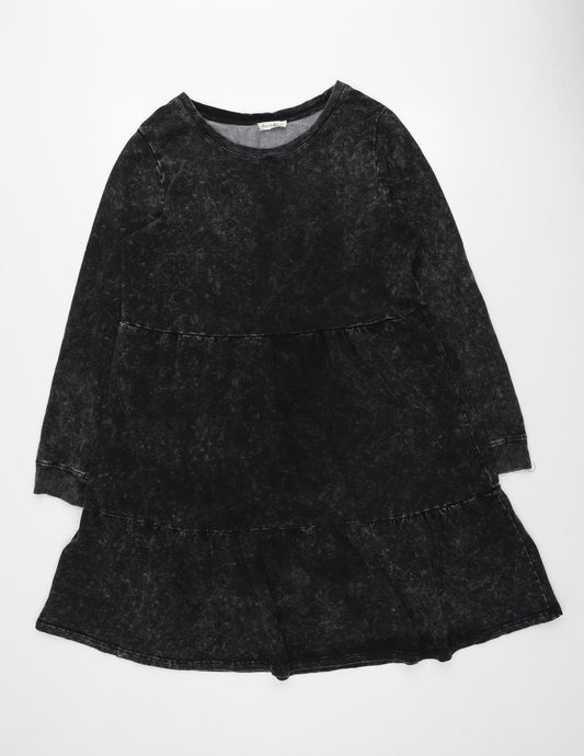 Love and... Womens Black  Cotton Trapeze & Swing  Size 10  Round Neck