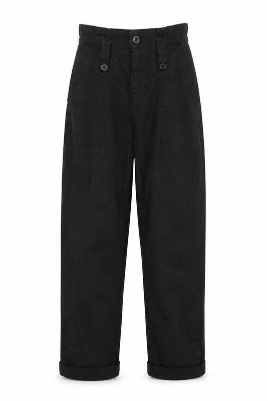 Topshop Womens Black  Lyocell Trousers  Size 34 L24 in Regular