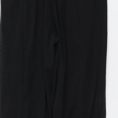 Topshop Womens Black  Lyocell Trousers  Size 34 L24 in Regular