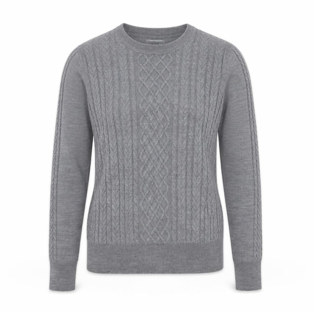 Papaya Womens Grey Round Neck  Acrylic Pullover Jumper Size 10