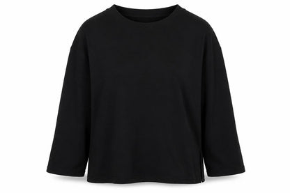 H&M Womens Black  Cotton Pullover Sweatshirt Size M